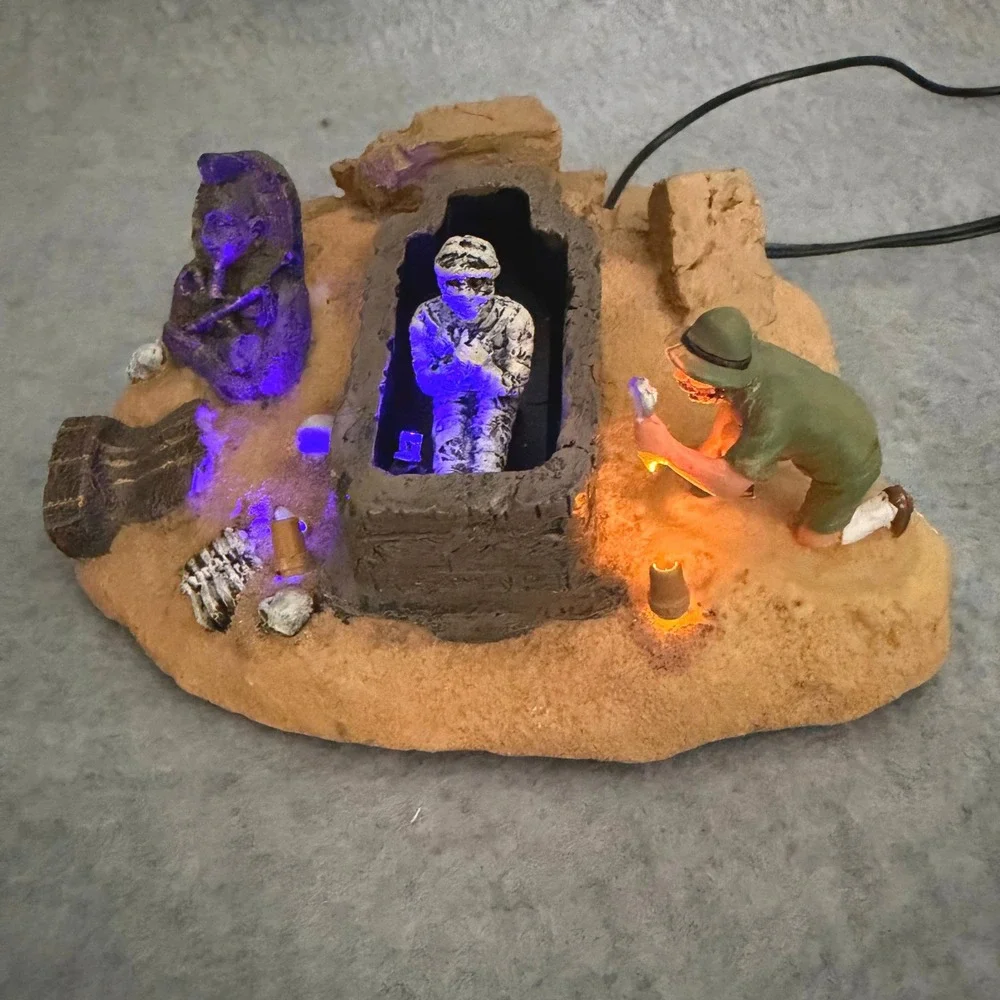 2007 Lemax Spooky Town The Mummy's Tomb Halloween Village #74593 Lighted No Box